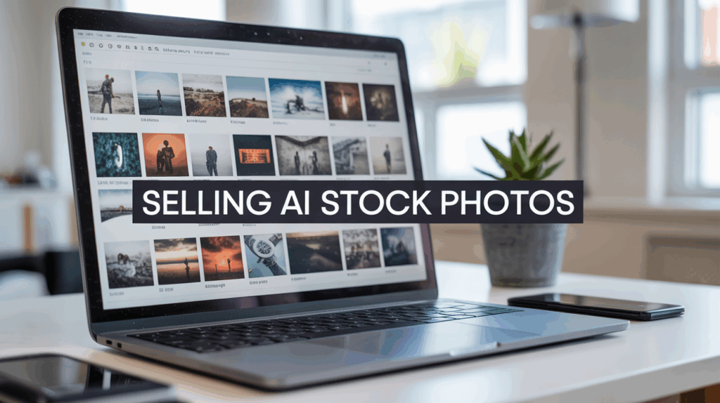 sell ai images on stock website