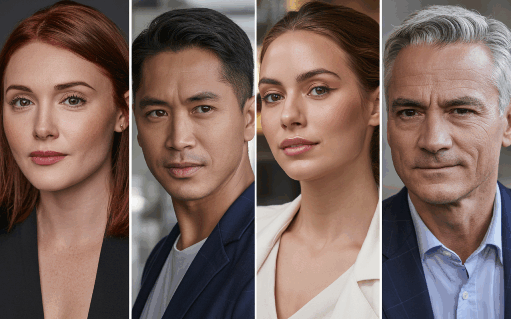 AI edited professional headshot example