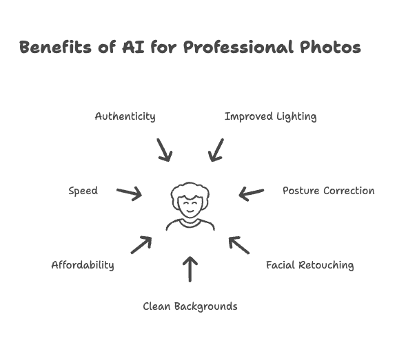 Benefits of using AI for professional headshots