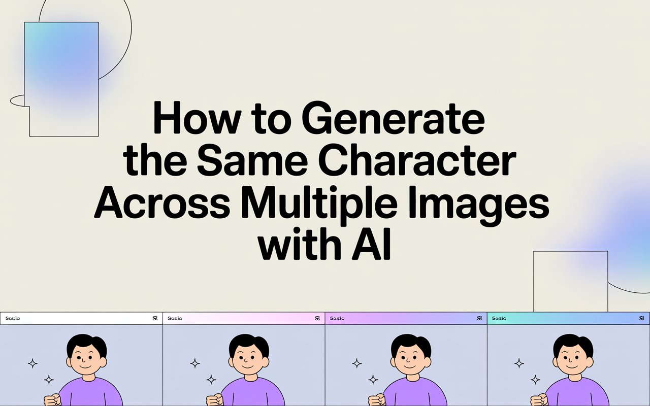 How to Generate the Same Character Across Multiple Images with AI (2026 Guide)
